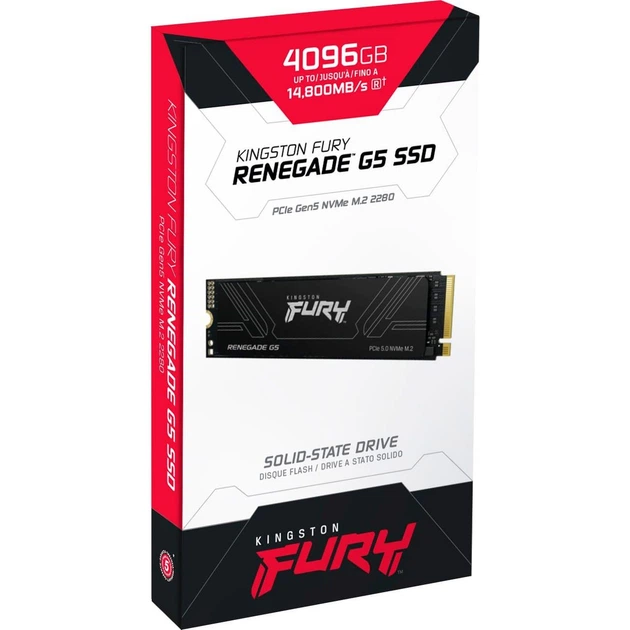 Накопитель SSD Kingston m.2 NVMe 4TB FURY Renegade G5 PCIe 5.0 (SFYR2S/4T0) - изображение 3