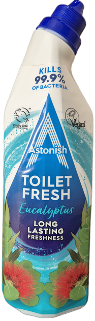 Гель для чистки унитаза Astonish Toilet Fresh с ароматом эвкалипта 750 мл - Фото 1 Гель для чистки унитаза Astonish Toilet Fresh с ароматом эвкалипта 750 мл - изображение 1