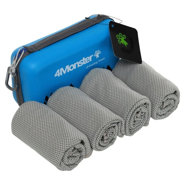 Комплект полотенец спортивных охлаждающих COOLING TOWEL 4Monster B-ECT спортивные полотенца для занятий спортом полотенце для тренировок цвет серый - изображение 2