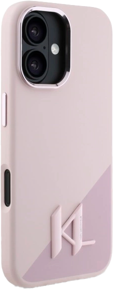 Etui Karl Lagerfeld Shadow Initial MagSafe do Apple iPhone 16 Pink (KLHMP16SSCMKMPCP) - obraz 4
