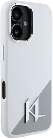 Панель Karl Lagerfeld Shadow Initial MagSafe для Apple iPhone 16 White (KLHMP16SSCMKMPCH) - зображення 4