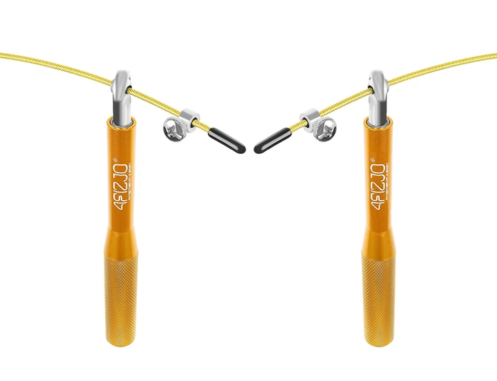 Скакалка скоростная для кроссфита 4FIZJO Speed Rope Gold (P-5907222931158) - изображение 4
