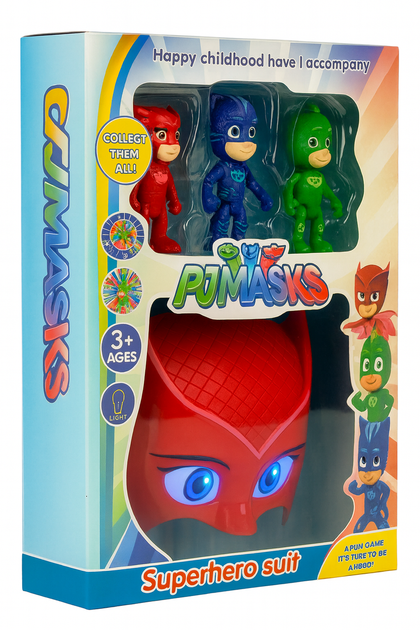 Игровой набор PJ Masks «Герои в масках» Маска Алетт красная со светом + 3 фигурки героев 10 см - Фото 5 Игровой набор PJ Masks «Герои в масках» Маска Алетт красная со светом + 3 фигурки героев 10 см - изображение 5