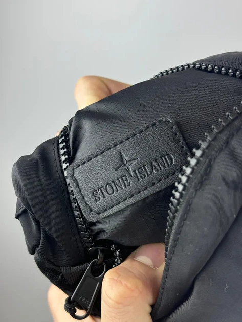 Сумка через плечо Stone Island чёрная. - Фото 4 Сумка через плечо Stone Island чёрная. - изображение 4