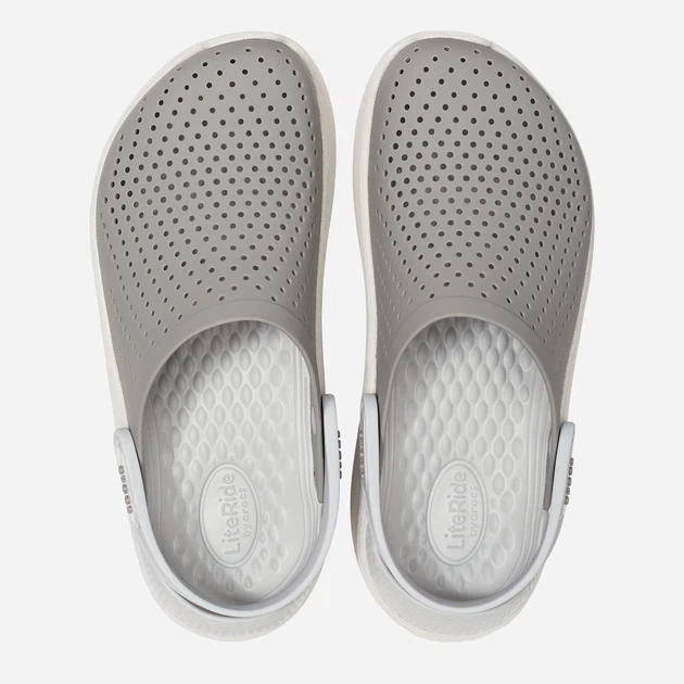 Chodaki męskie Crocs Jibbitz LiteRide 204592-06J 43-44 (M10/W12) 28 cm Szare (191448300453) - obraz 4