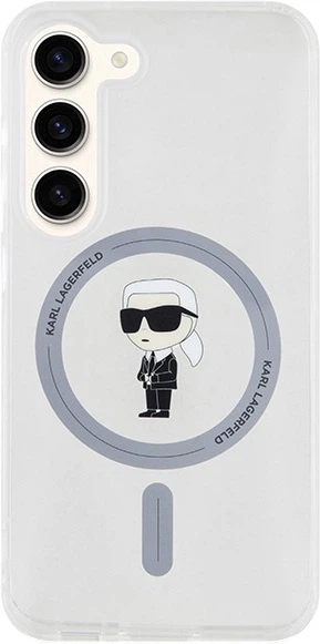Etui plecki Karl Lagerfeld IML Ikonik MagSafe do Samsung Galaxy S24 Transparent (3666339259051) - obraz 3