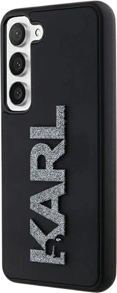Панель Karl Lagerfeld 3D Rubber Glitter Logo для Samsung Galaxy S24 Black (3666339259082) - зображення 2