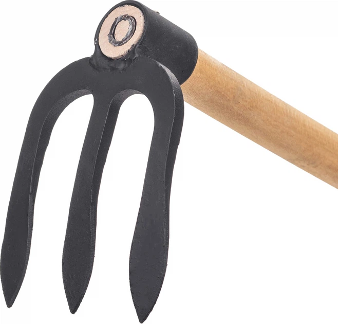 Кована тризуба мотика Kadax Husby 15 x 12 см з ручкою (K12158) - зображення 2