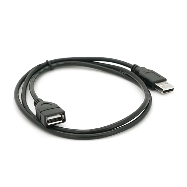 Подовжувач USB 2.0 AM/AF 1 m чорний - Фото 1 Подовжувач USB 2.0 AM/AF 1 m чорний - зображення 1