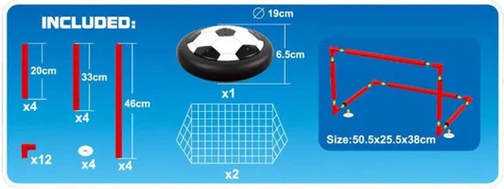 Zestaw do gry Ya Shun Complete Air Football Set (8718012053205) - obraz 3