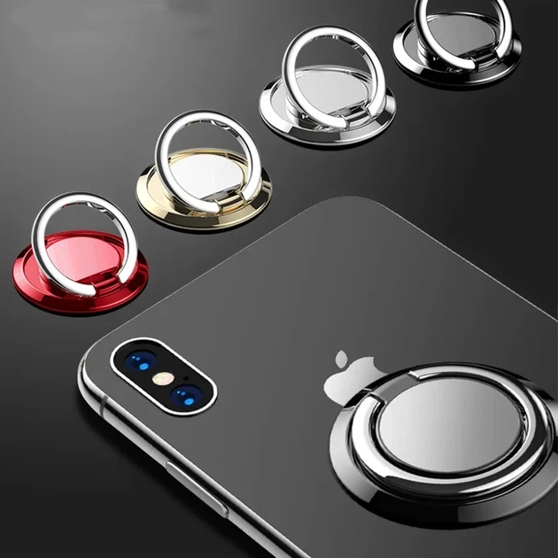 Кольцо держатель попсокет popsockets для телефона 360 градусов. Подставка для смартфона Y12 Серебристый - изображение 2
