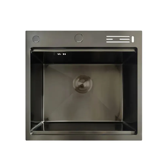 Мойка Mixxus MH5050-SK Nano-Black с н.ст. со ступенькой для сушилки, с подст.под ножи (графит) (MX1940) - Фото 1 Мойка Mixxus MH5050-SK Nano-Black с н.ст. со ступенькой для сушилки, с подст.под ножи (графит) (MX1940) - изображение 1
