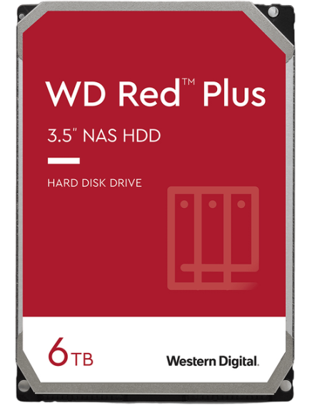 Жорсткий диск 3.5" WD Red Plus 6TB (WD60EFPX) - Фото 1 Жорсткий диск 3.5" WD Red Plus 6TB (WD60EFPX) - изображение 1