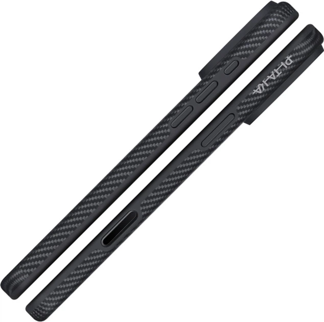 Панель Pitaka Aramid UltraGuard MagSafe для Apple iPhone 17 Pro Black/Gray (KI1701PB) - зображення 4