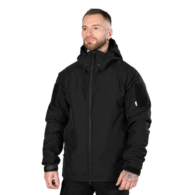 Комплект 2в1 Куртка SoftShell з підстібкою (9488+9489) Чорна (9490), S - изображение 4