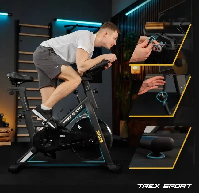Спинбайк Trex Sport HOWL TX-640SB маховик 12 кг Черный - изображение 2