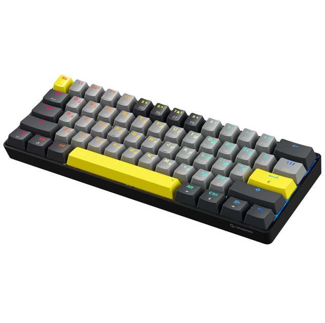 Клавіатура бездротова GamePro MK130G Pro Outemu Red Switch Hot-Swap 60% RGB USB/Wireless/Bluetooth - Фото 4 Клавіатура бездротова GamePro MK130G Pro Outemu Red Switch Hot-Swap 60% RGB USB/Wireless/Bluetooth - зображення 4