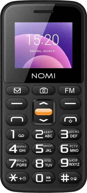Мобильный телефон Nomi i1820 Black (i1820_Black) – фото, отзывы