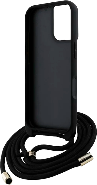 Панель Guess 4G Big Logo Cord Stap Crossbody для Apple iPhone 16 Plus Black (3666339434274) - зображення 6