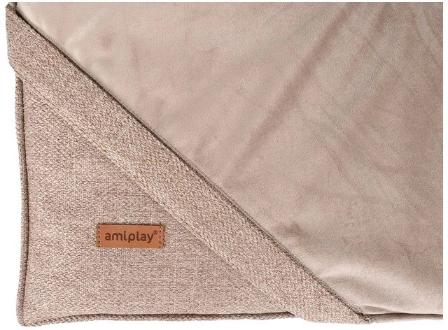 Mata dla psów i kotów Amiplay Siena L 82 x 60 x 1.5 cm Beżowa (5907563299016) - obraz 3