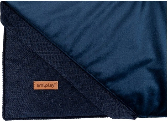 Mata dla psów i kotów Amiplay Siena L 82 x 60 x 1.5 cm Granatowa (5907563298996) - obraz 3