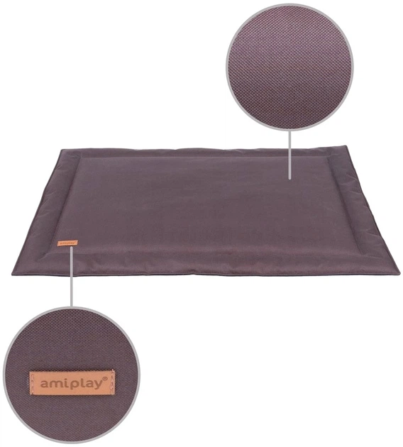 Mata dla psów Amiplay Country wodoodporna XXL 120 x 82 x 1.5 cm Brązowa (5907563261105) - obraz 3