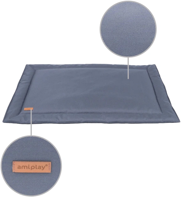 Mata dla psów Amiplay Country wodoodporna XXL 120 x 82 x 1.5 cm Szara (5907563261099) - obraz 3