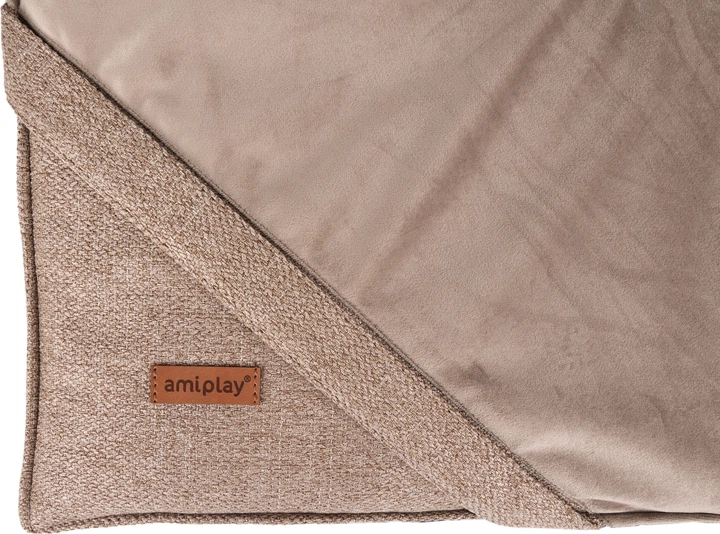 Mata dla psów i kotów Amiplay Siena M 66 x 48 x 1.5 cm Beżowa (5907563298965) - obraz 4