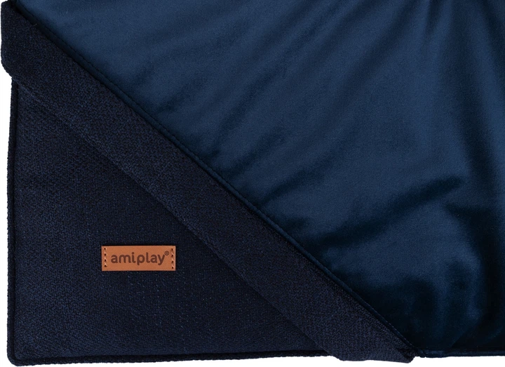 Mata dla psów i kotów Amiplay Siena M 66 x 48 x 1.5 cm Granatowa (5907563298941) - obraz 4