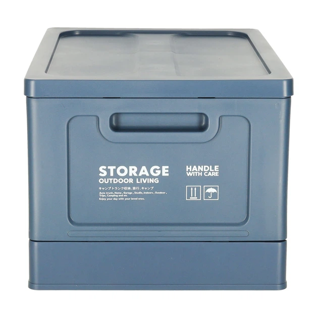 Organizer samochodowy Ikonka pudelko skrzynka skladana do bagażnika 25l granatowa (5903039763968) - obraz 4