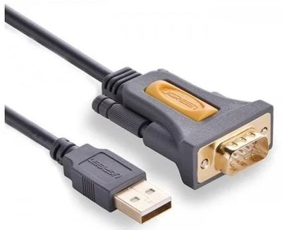 Кабель-адаптер Ugreen USB to DB9 RS-232 Adapter Cable 3м Black (CR104) - Фото 1 Кабель-адаптер Ugreen USB to DB9 RS-232 Adapter Cable 3м Black (CR104) - изображение 1