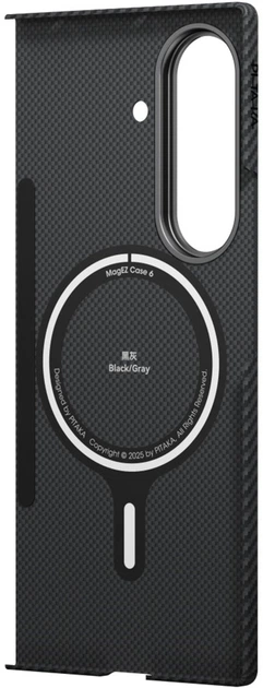 Etui plecki Pitaka Ultra-Slim MagSafe do Samsung Galaxy Fold 7 Black/Grey (FBFold7) - obraz 3