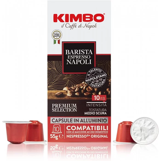 Кофе в капсулах Nespresso Kimbo Espresso Napoli 10 шт Неспресссо Кимбо - Фото 1 Кофе в капсулах Nespresso Kimbo Espresso Napoli 10 шт Неспресссо Кимбо - изображение 1