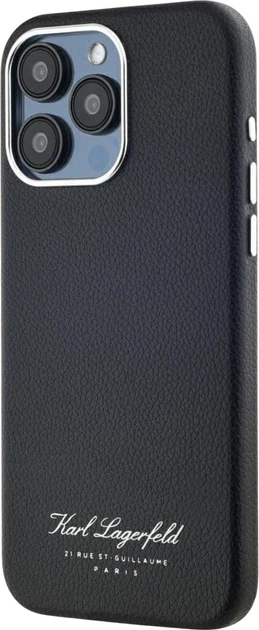 Etui plecki Karl Lagerfeld Hotel RSG do Apple iPhone 15 Pro Black (3666339256449) - obraz 2
