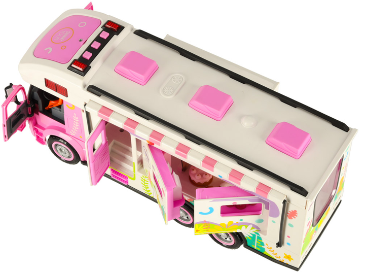 Zdalnie sterowany kamper KIK z dźwiękiem, światłem i akcesoriami Różowy (5903039767584) - obraz 4