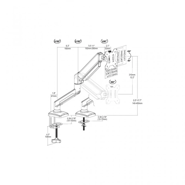 Кронштейн Vinga TD32-1151-L (7252) - изображение 7