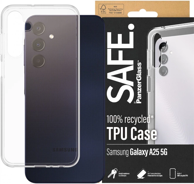 Etui plecki PanzerGlass SAFE. do Samsung Galaxy A25 Transparent (SAFE95683) - obraz 3