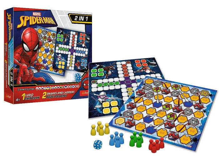 Настільна гра Trefl Лудо 2 в 1. Марвел: Людина-павук (Ludo 2 in 1: Marvel. Spider-Man) (02419) - зображення 5