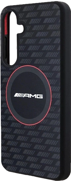 Etui plecki AMG Silicone Carbon Pattern na Samsung Galaxy S24 Plus (S926) z MagSafe Czarne (3666339241735) - obraz 2