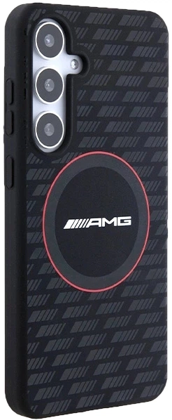 Etui plecki AMG Silicone Carbon Pattern na Samsung Galaxy S24 Plus (S926) z MagSafe Czarne (3666339241735) - obraz 5