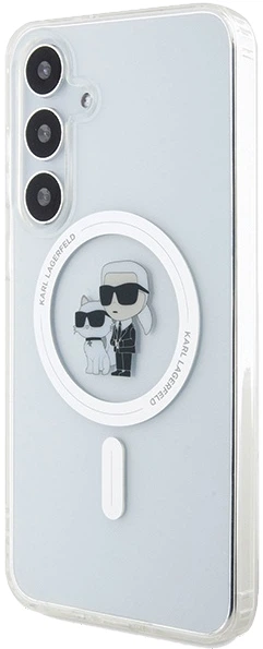 Etui plecki Karl Lagerfeld Karl & Choupette Head na Samsung Galaxy S24 (S921) z MagSafe Przezroczysty (3666339241810) - obraz 4