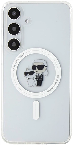 Etui plecki Karl Lagerfeld Karl & Choupette Head na Samsung Galaxy S24 (S921) z MagSafe Przezroczysty (3666339241810) - obraz 6