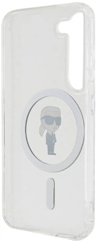 Etui plecki Karl Lagerfeld Ikonik na Samsung Galaxy S23 (S911) z MagSafe Przezroczysty (3666339241841) - obraz 2