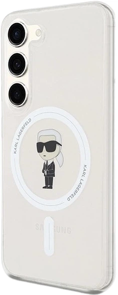 Etui plecki Karl Lagerfeld Ikonik na Samsung Galaxy S23 (S911) z MagSafe Przezroczysty (3666339241841) - obraz 4