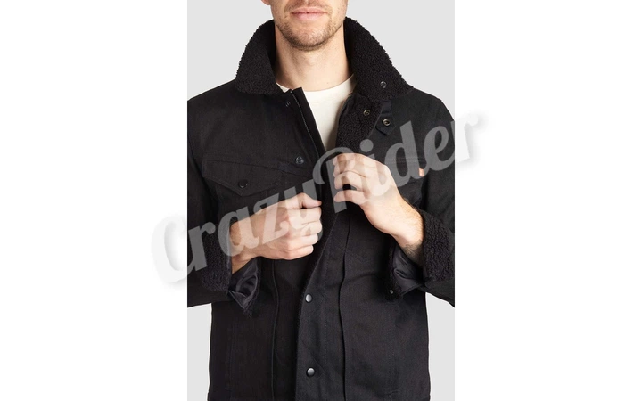 Мотокуртка PandoMoto HUSKY Black Sherpa Trucker Jacket XXXL - изображение 5