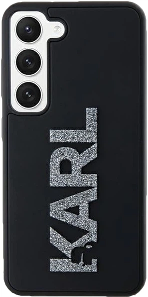 Etui plecki Karl Lagerfeld 3D Rubber Glitter Logo na Samsung Galaxy S23 (S911) Czarne (3666339241933) - obraz 5