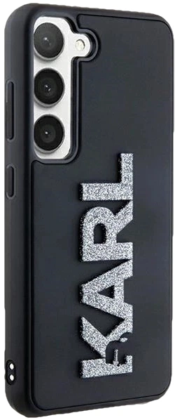 Панель Karl Lagerfeld 3D Rubber Glitter Logo для Samsung Galaxy S23 Plus (S916) Black (3666339241940) - зображення 6