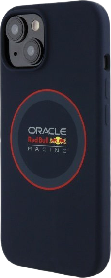 Etui Red Bull Silicone Red Ring MagSafe do Apple iPhone 15 Navy (RBHMP15S24SIILVR) - obraz 2