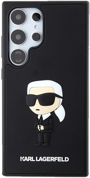 Etui plecki Karl Lagerfeld 3D Rubber Ikonik na Samsung Galaxy S24 Ultra (S928) Czarne (3666339242015) - obraz 5