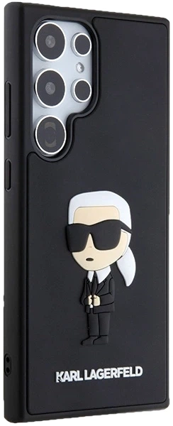 Etui plecki Karl Lagerfeld 3D Rubber Ikonik na Samsung Galaxy S24 Ultra (S928) Czarne (3666339242015) - obraz 6